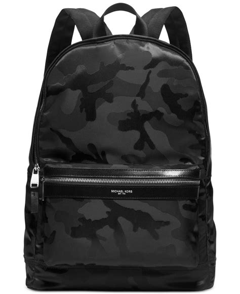 michael kors mens kent camouflage backpack|Michael Kors Kent Camo Backpack in Black for Men .